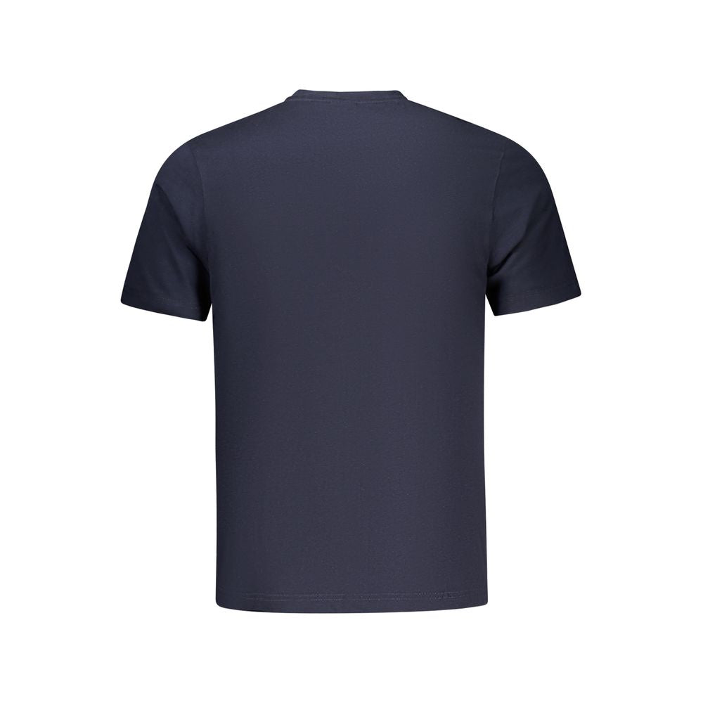 Blue Cotton Men T-Shirt