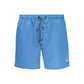 Blu Polyester Men's Swim Boxer
