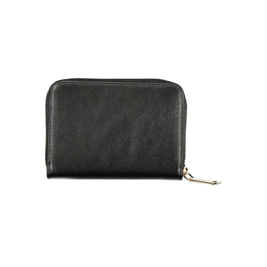 Black Polyurethane Women Wallet