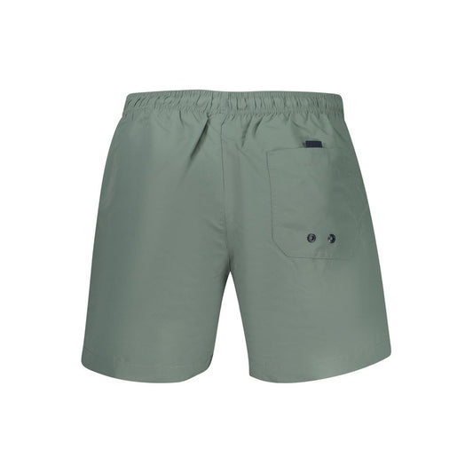 Green Polyester Shorts