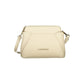 Beige Polyurethane Women Handbag