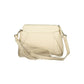 Beige Polyurethane Women Handbag