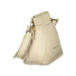 Beige Polyurethane Women Handbag