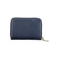 Blue Polyurethane Women Wallet