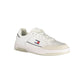 White Polyurethane Men Sneaker