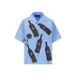 Blue Cotton Pattern Shirt