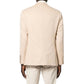 Beige Wool Full-Length Jacket