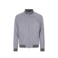 Gray Polyester Bomber