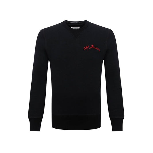 Black Cotton Sweatshirt