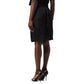 Black Copper Midi Skirt