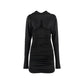 Black Viscose Cocktail Dress