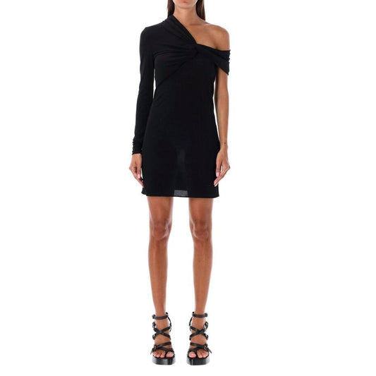 Black Viscose Casual Dress