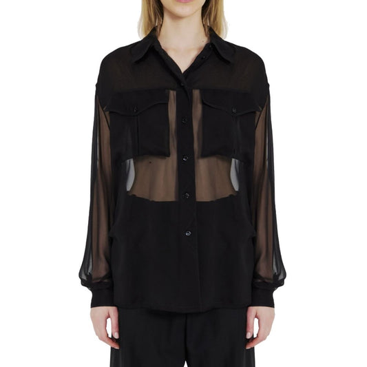 Black Silk Shirt
