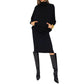 Black Wool Casual Dress