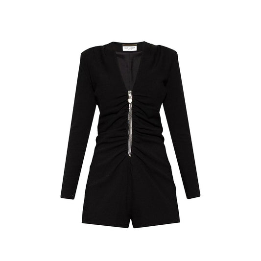 Black Acetate Jumpsuit