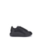 Black Calf Leather Bos Taurus Platform Sneakers