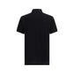 Black Cotton Polo Shirt
