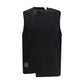 Black Cotton Sleeveles Sweater