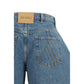 Blue Cotton Jeans Denim