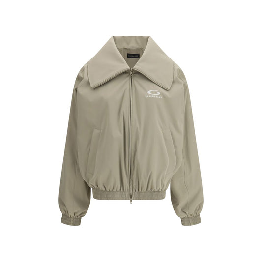 Beige Polyester Jackets And Coat