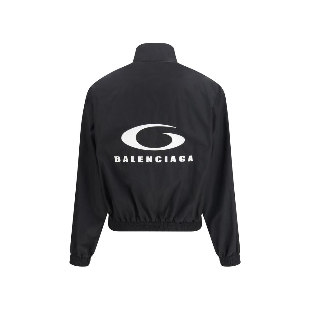 Black Cotton Shell Jacket