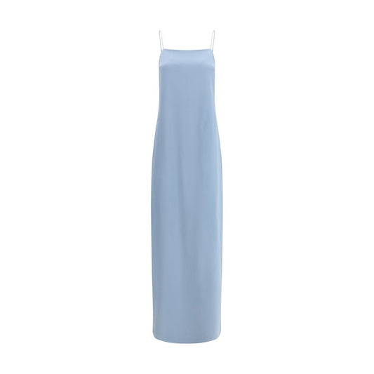 Light Blue Silk Long Dress