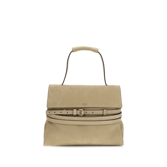 Beige Calf Leather Bos Taurus Handbag