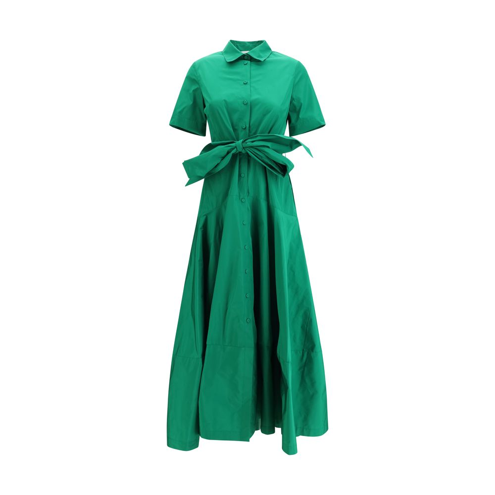 Bicolor Polyester Casual Dress