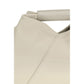White Calf Leather Bos Taurus Shoulder Bag