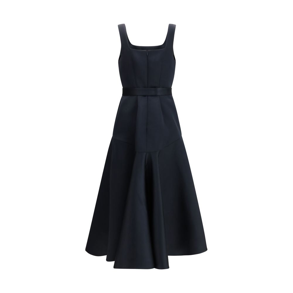 Blue Polyester Casual Dress