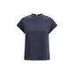 Blue Elastane T-Shirt