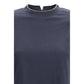 Blue Elastane T-Shirt