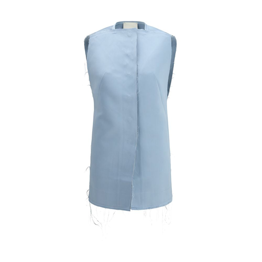 Light Blue Polyester Casual Dress
