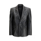 Black Calf Leather Bos Taurus Leather Jacket