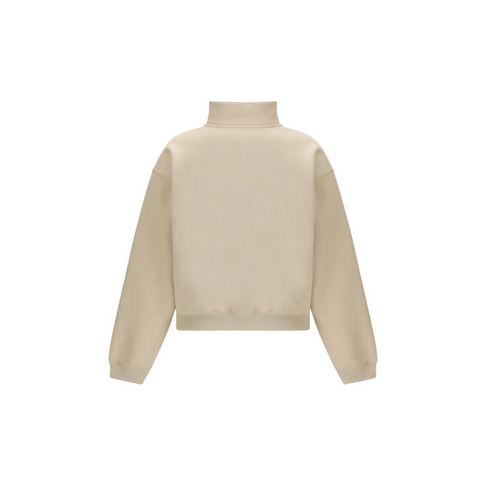 Beige Cotton Sweatshirt
