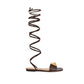 Brown Leather Strap-On Sandals