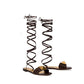 Brown Leather Strap-On Sandals