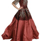 Crystal Chandelier Silk Princess Gown Dress