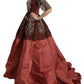 Crystal Chandelier Silk Princess Gown Dress