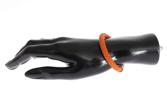 Exquisite Orange Stingray Silver Bracelet