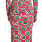 Pink Silk Cup Cake Sheath Stretch  Dress