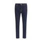 Blue Cotton Skinny Jeans