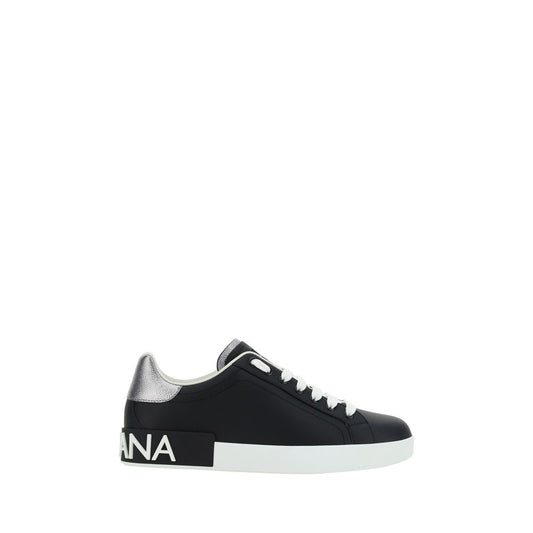 Black Calf Leather Bos Taurus Low Top Sneakers