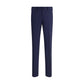 Blue Fleece Wool Dress Pants