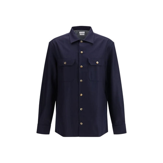 Black Fleece Wool Shirt