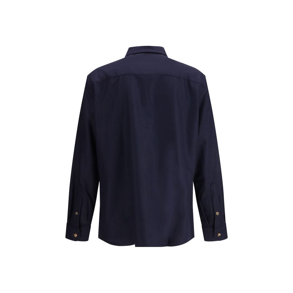 Black Fleece Wool Shirt