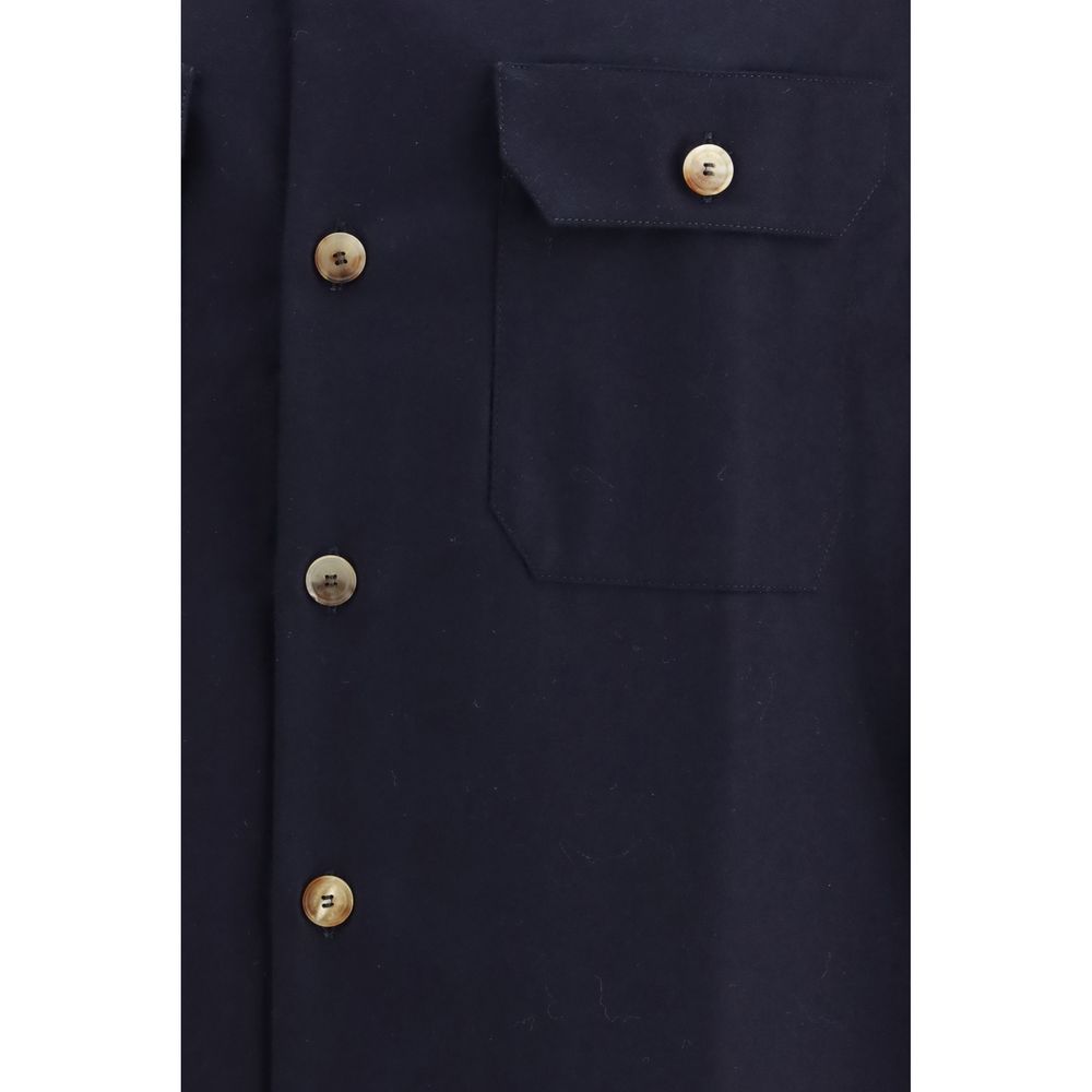 Black Fleece Wool Shirt