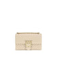 Beige Calf Leather Bos Taurus Shoulder Bag