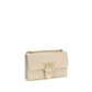 Beige Calf Leather Bos Taurus Shoulder Bag