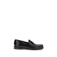 Black Calf Leather Bos Taurus Slip-On Loafers